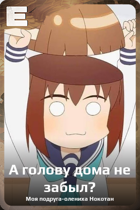 Карточка персонажа А голову дома не забыл?